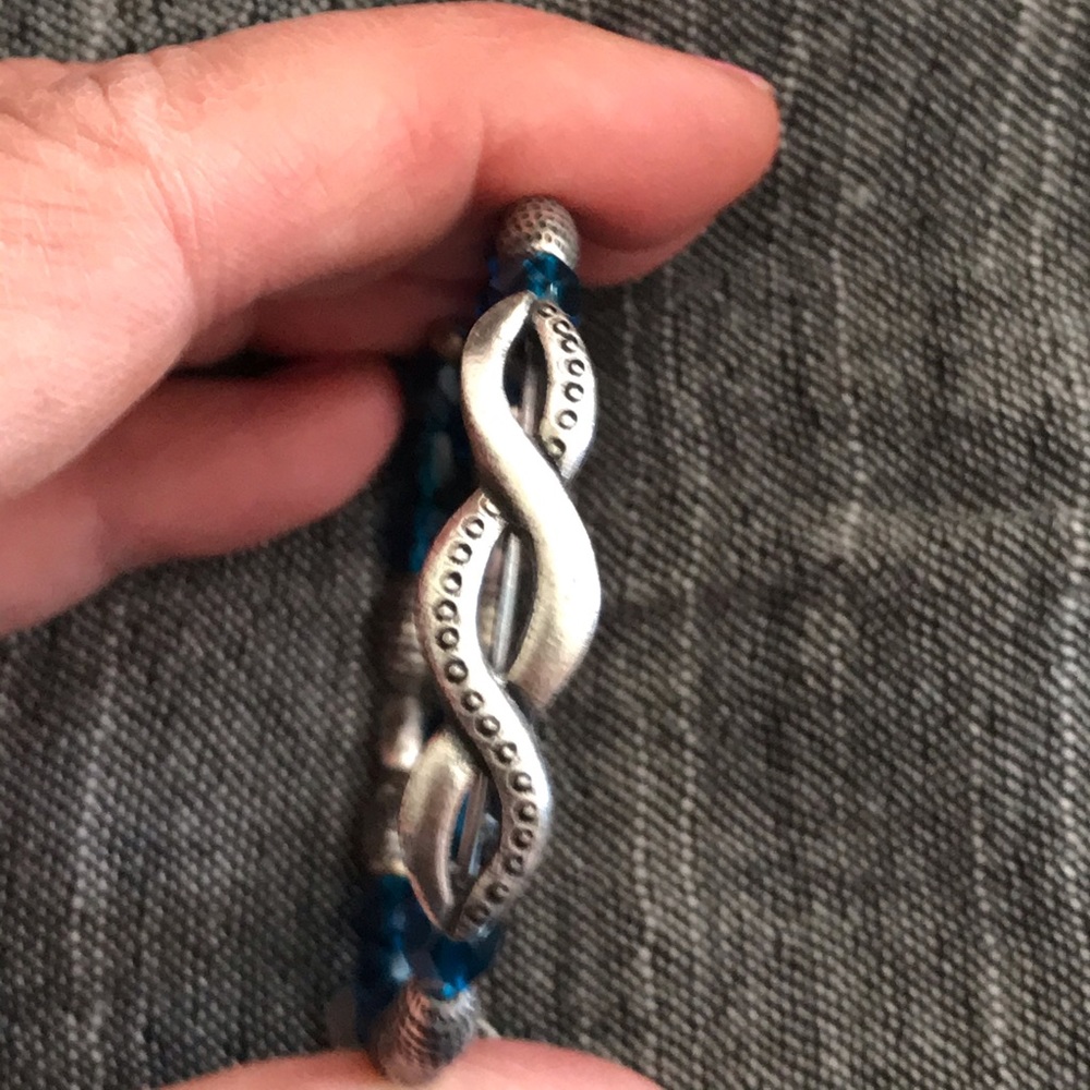Alex and Ani Bracelet and Abalone ear rings
